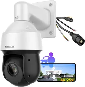 Miễn Phí Vận Chuyển Vikylin Camera IP Vòm POE Tốc Độ 360 Độ Tự Động Theo Dõi 8MP Camera Ip Ptz Âm Thanh Hai Chiều IR 100M