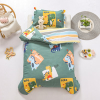 Nouveau concepteur ensembles de literie 100% coton enfants drap de lit dessin animé ensembles de literie école maternelle mignon 3 pièces/6 pièces bébé ensemble de literie