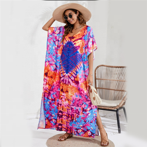 Stocklot 2024 été mode Europe et amérique quotidien en plein air femmes bohème plage sarong robe avec 38 motifs imprimés - Product Image 6