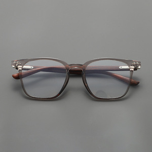 <span class=keywords><strong>0365</strong></span> haute valeur artistique plat cadre lunettes nouveau japonais coréen rétro bois Grain hommes femmes myopie cadres Rectangle diamant - Product Image 3