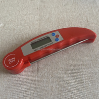 Termometer Daging Digital Plastik Murah, Lipat, Tahan Air, Mati Otomatis, untuk Dapur, BBQ, Bacaan Instan, Rumah Tangga