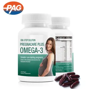 Wholesale Customized Formula Pregnant Nutritional Fish Oil DHA Softgel Prenatal Vitamin Healthcare Supplement Pregnacare Plus