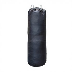 Sac de frappe lourd fabriqué au Pakistan avec revêtement en cuir et remplissage de sable, haute qualité pour l'entraînement de boxe - Product Image 1