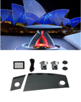 Kit de haut-parleurs tweeter à levage automatique intelligent pour Audi C7 C8, klaxon aigus RGB à synchronisation ambiante pour A4/A5/A6L/A7/Q5/Q7/Q8 avec LED lumineuses