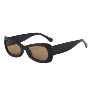 Lunettes de soleil rectangulaires tendance, monture intégrale, protection UV400, style unisexe pour adultes - Product Image 4