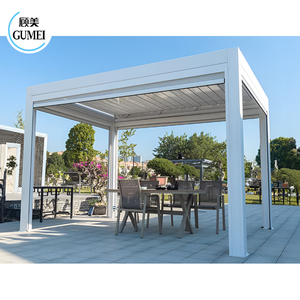 3*3 4*4 Pergola extérieure moderne en aluminium Pergola motorisée Pergola solaire bioclimatique pour restaurants - Product Image 6