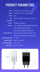 MINI AU EU UK US พอร์ตคู่ USB-<span class=keywords><strong>C</strong></span> เร็วมาก QC3.0 PD ที่ชาร์จการเดินทาง45W สำหรับ Apple <span class=keywords><strong>iPhone</strong></span> Samsung infinix โทรศัพท์ของแท้ - Product Image 4