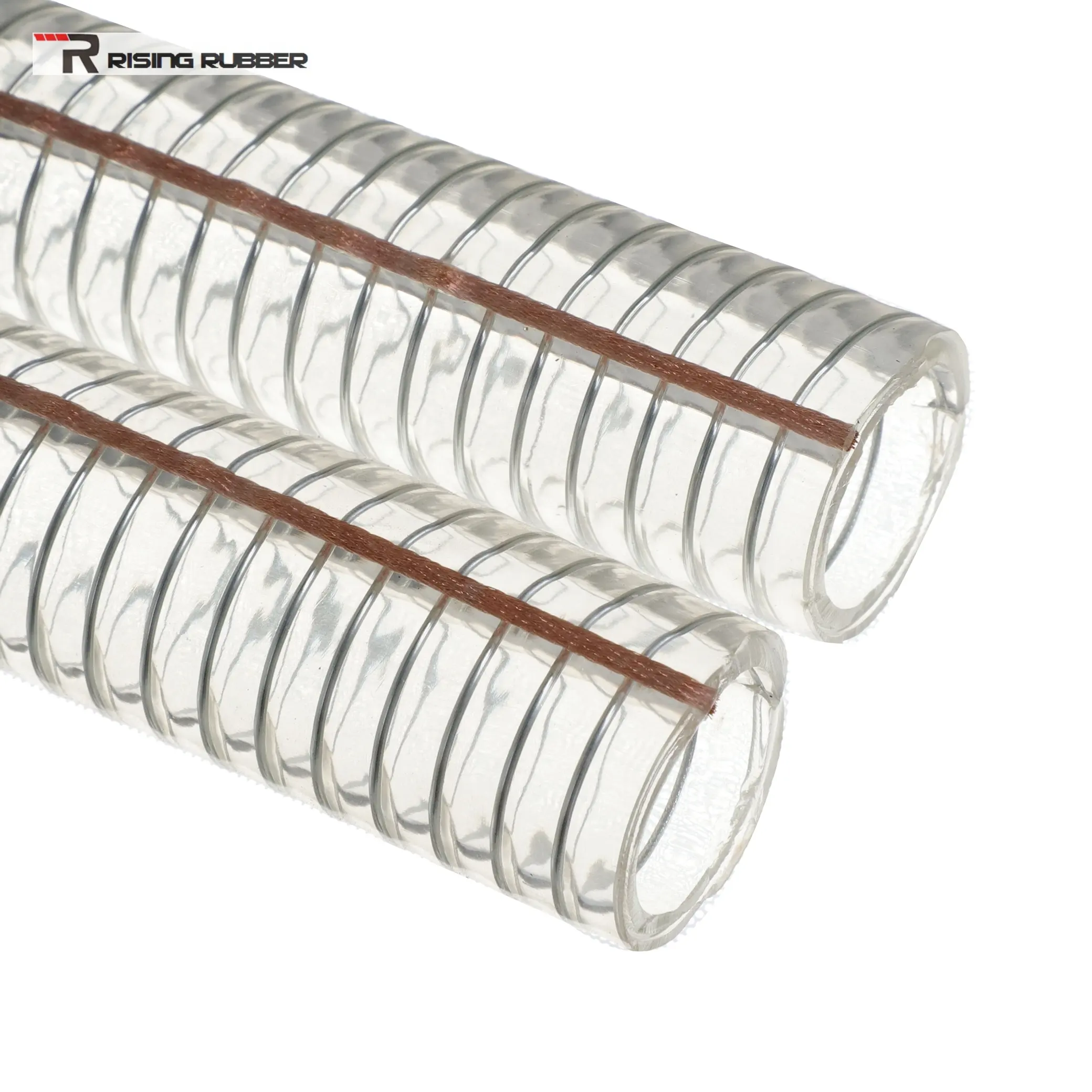 Filo di acciaio trasparente trasparente trasparente ad alta pressione filo elettrico tubo flessibile di aspirazione tubi di plastica