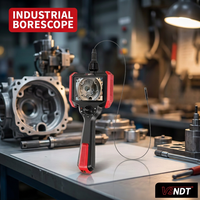 Industrielles Endoskop 0,95mm Ultradünne Mikrosonde 5 Zoll HD-Bildschirm 0,5M Kabel Gelenkiges Boreskop LED-Licht IP54-Schutzklasse 120