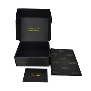 Cajas Negras Personalizadas para Ropa Cajas de Envío Corrugadas Recicladas para Zapatos y Ropa con Logotipo - Product Image 6