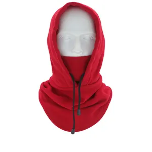 Thermal Fleece Warm Balaclava Hood Style Winter Hat Fleece Neck Gaiter Warmer Outdoor Sports Ski Fleece Hat Balaclava