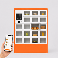 Casillero Inteligente Personalizado para Recogida de Comida con Ventanas de Vidrio para Restaurantes, Cafeterías y Zonas de Comida