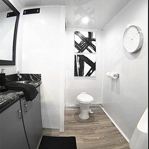 Toilettes mobiles portables, petites, à double porte, avec douche, toilettes mobiles exécutives avec douche - Product Image 6