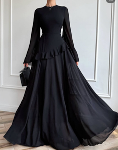 <span class=keywords><strong>Abito</strong></span> <span class=keywords><strong>Lungo</strong></span> Elegante in <span class=keywords><strong>Chiffon</strong></span> per Ramadan ed EID 2026, Abbigliamento Islamico a <span class=keywords><strong>Maniche</strong></span> <span class=keywords><strong>Lunghe</strong></span>, Vestito Modesto Maxi per Donne Musulmane - Product Image 3