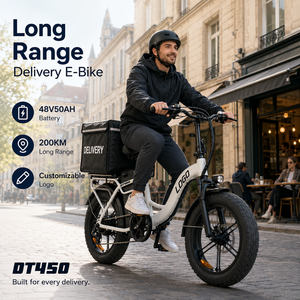 Bicicleta Eléctrica de Carga con Llantas Gruesas de 20 Pulgadas, Alcance de 200 km para Repartidores, con Motor de Alta Velocidad y Batería de Gran Capacidad - Product Image 1