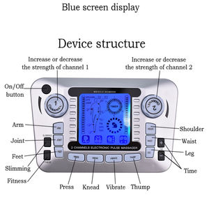 Alat Pijat Terapi Digital Elektrostimulator <span class=keywords><strong>Stimulator</strong></span> Otot Elektrik Ems Akupunktur Pijat Tubuh - Product Image 5