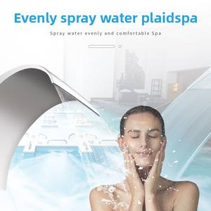 BloneDolphin Fontaine d'eau électrique extérieure en acier inoxydable, cascade, pulvérisateur de <span class=keywords><strong>piscine</strong></span>, <span class=keywords><strong>rideau</strong></span> d'eau à crochet en arc, modèle 304 - Product Image 3