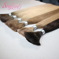 Extensions de cheveux humains vierges Remy 100% alignées sur les cuticules, en vrac, pour salons, vente en gros