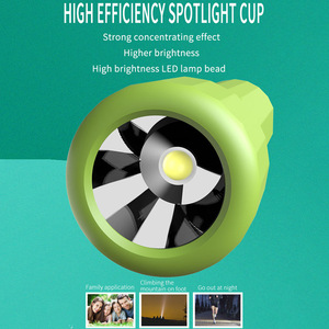 ไฟฉาย LED แบบชาร์จไฟได้สำหรับพกพากลางแจ้งพร้อมฟังก์ชั่นหรี่แสง แสงสีขาว วัสดุ ABS - Product Image 3