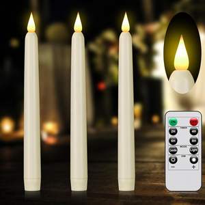 11 Inch LongTapered LED <b>Candle</b> Warm White Flameless Remote Control Low Price Halloween Wedding Decorations New Year's Holiday - Product Image 1