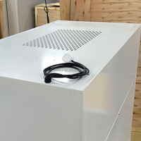 Système de banc de nettoyage à flux laminaire vertical avec unité de filtre à ventilateur FFU, douche à air et conception de mur souple pour laboratoire et tente de culture