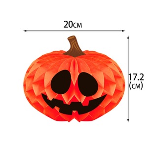 Decoraciones Colgantes de Panal de Abeja para Halloween al por Mayor, Adornos 3D de Calabaza y Araña, Accesorios para Decoración de Fiestas, Decoración Colgante para Techo - Product Image 4