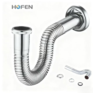 Accessoires <span class=keywords><strong>de</strong></span> salle <span class=keywords><strong>de</strong></span> bain en gros : <span class=keywords><strong>Siphon</strong></span> <span class=keywords><strong>de</strong></span> lavabo ondulé chromé durable G1-1/4'' - Product Image 1
