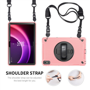 360 °   <span class=keywords><strong>Funda</strong></span> Protectora Giratoria con Correa para el Hombro y Soporte para Lápiz, Antigolpes, para Tablet <span class=keywords><strong>Lenovo</strong></span> Tab <span class=keywords><strong>P11</strong></span> Gen2 de 11 Pulgadas, Modelo TB350 - Product Image 4