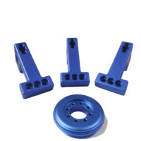 Support de montage de cadre de structure d'avion en aluminium 7075 6061 usiné CNC rapidement avec anodisation dure