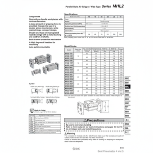 Robots paralelos de SMC Pneumatics-Pinza de aire - Product Image 1