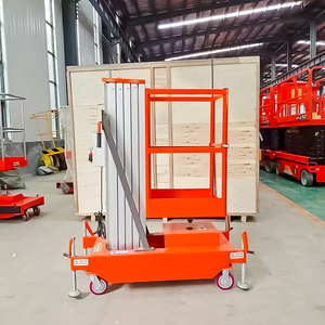 Elevador de un Solo Mástil de 4m, 6m, 8m, 10m, Capacidad de 150kg, Elevador Hidráulico de Aleación de Aluminio, Plataforma Vertical para una Persona - Product Image 6