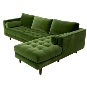 Diskon besar pabrik mebel set <span class=keywords><strong>sofa</strong></span> ruang tamu <span class=keywords><strong>sofa</strong></span> hijau zaitun kain beludru l <span class=keywords><strong>sofa</strong></span> modern - Product Image 1