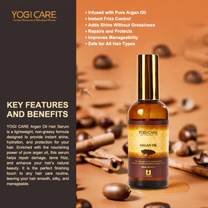 Essence capillaire réparatrice hydratante à l'huile d'argan YOGI pour les soins capillaires quotidiens - Product Image 3