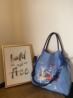 Sac fourre-tout en toile imperméable multi-poches robuste, grand sac à bandoulière pour femme, sac de style de vie, sac à main durable pour les trajets quotidiens