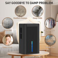 Deshumidificador Portátil Eléctrico de Bajo Ruido de Fábrica OEM, 2L 85W, Tecnología de Compresor para Espacios de Trabajo Compactos y Uso Doméstico
