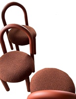 Ensembles de tables à manger malaisiennes avec chaises en forme de beignets