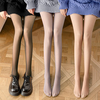 Collants thermiques tendance en nylon pour femme, avec doublure polaire, pour l'hiver, à talons hauts