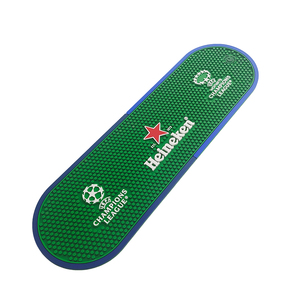 Custom Logo PVC Silicone Bar Mat Rubber Bar Runner Spill Mat Drip Tray Beer Mat Pub Rail Mat Non Slip Service Mat Countertop Pad - Product Image 3