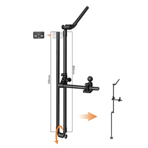 Support télescopique réglable pour détecteur de poissons, longueurs 1323 mm et 1723 mm, pour cannes à pêche - Product Image 2