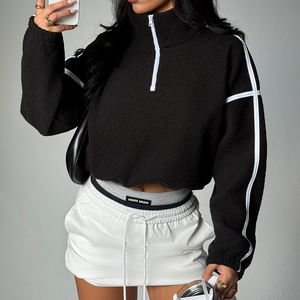 Chaqueta Deportiva de Forro Polar para <span class=keywords><strong>Mujer</strong></span> PASUXI, Chaqueta Térmica con Cierre para Yoga, Ropa Deportiva Personalizada, Abrigo de Invierno a Prueba de Viento para Entrenamiento en el Gimnasio - Product Image 5