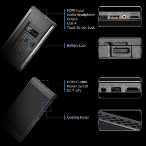 Portkeys PT6 5.2 Inch Touchscreen <strong>Camera</strong> Field <strong>Monitor</strong> 4KHDMI 3D LUT Output Live Streaming Assist Monitoring for DSLR <strong>Camera</strong> - Product Image 5