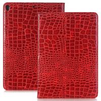 Étui pour tablette en cuir véritable Aarons avec fente pour cartes, couleur personnalisée, motif croco, support pour ordinateur portable, fabrication usine