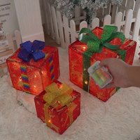 Figurines de Noël Lumineuses de Haute Qualité à Piles pour Vitrine – Décorations Festives Élégantes pour Arbre de Noël