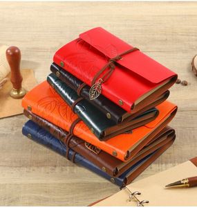 <b>A6</b> A7 13 Colors Vintage Travelers Binder Notebook Vintage Travel <b>Diary</b> with Leather Cover Kraft Paper - Product Image 2