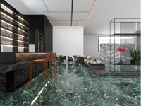 Pierre frittée de luxe verte, texture Book Match, résistante au feu, de qualité alimentaire, pour piscine, escalier extérieur et applications de salle à manger