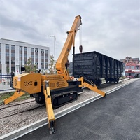 CE üretici fiyat yeni 10 Ton dizel örümcek vinç paletli teleskopik bacak Mini cep 21m kaldırma yüksekliği yüksek verimlilik