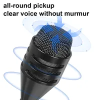 Microphone DJ professionnel filaire dynamique entièrement métallique avec col de cygne pour utilisation en KTV et bars