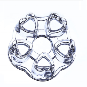 Lọ Nến Thủy Tinh Lớn Bán Sỉ Nến Sang Trọng Giá Đỡ Nến Thủy Tinh Hình Trái Tim Chịu Nhiệt Cho Ấm Trà - Product Image 1