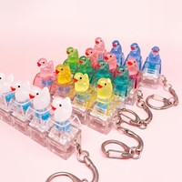 Porte-clés personnalisé Fidget Clicker en résine époxy, vente en gros, usine chinoise, faible MOQ, articles d'anime, capuchon de clavier 3D, jouet mécanique anti-stress