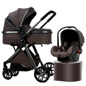 Baby Strollers 2021 High Landscape Multi-functional Baby Stroller Can Sit And Lie Down 360-degree Rotation Shock Absorber Folding Baby Stroller